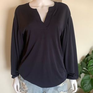ANN TAYLOR Navy Blouse